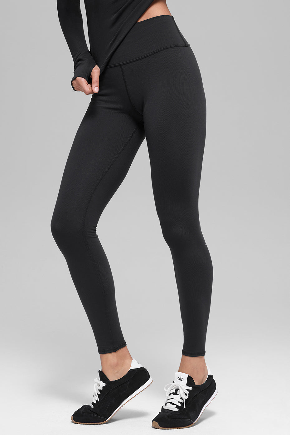 Alo Yoga Airbrush Winter Warm High-Waist Nocturne Legging - Black
