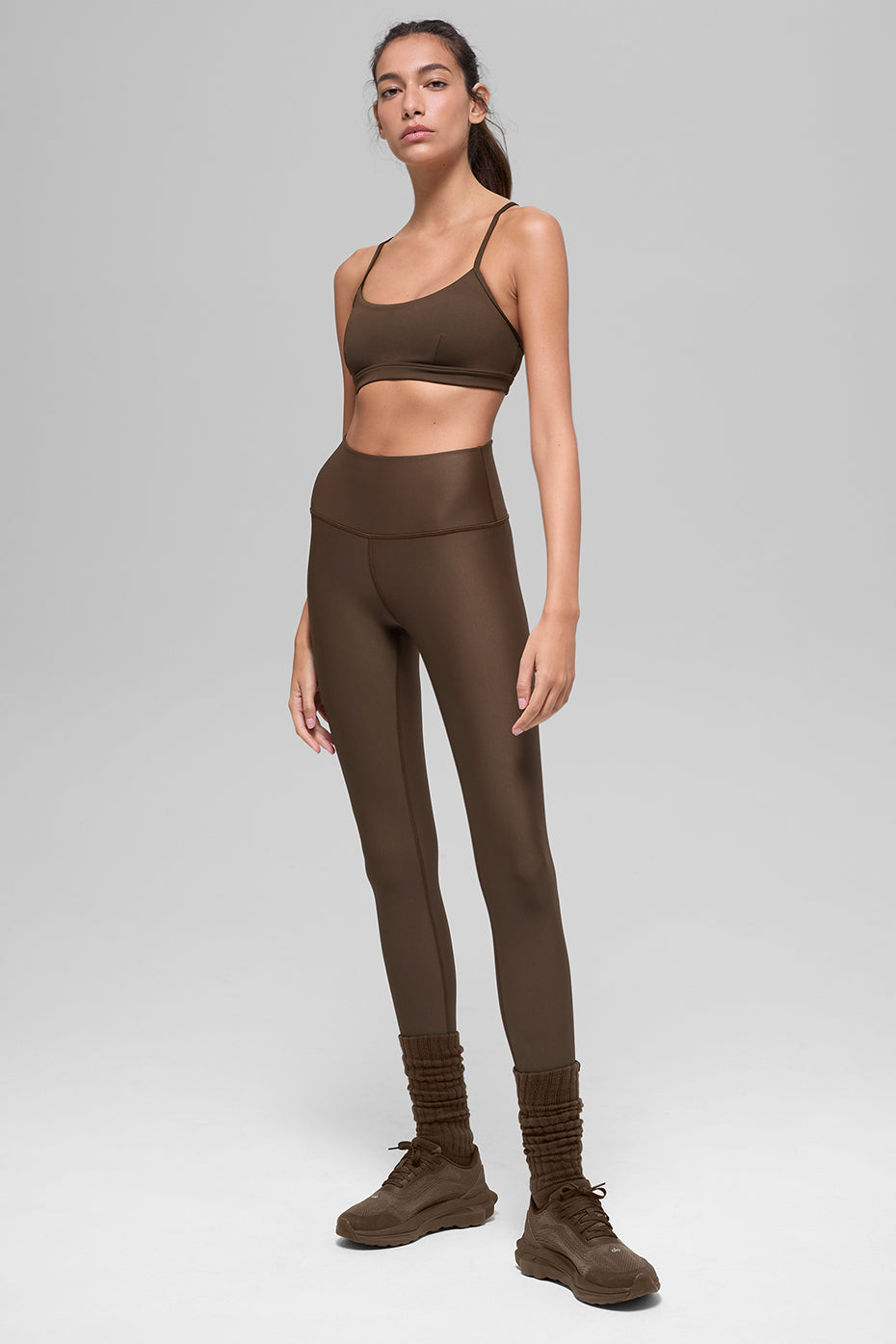 Alo Yoga Airlift Winter Warm High-Waist Legging - Espresso