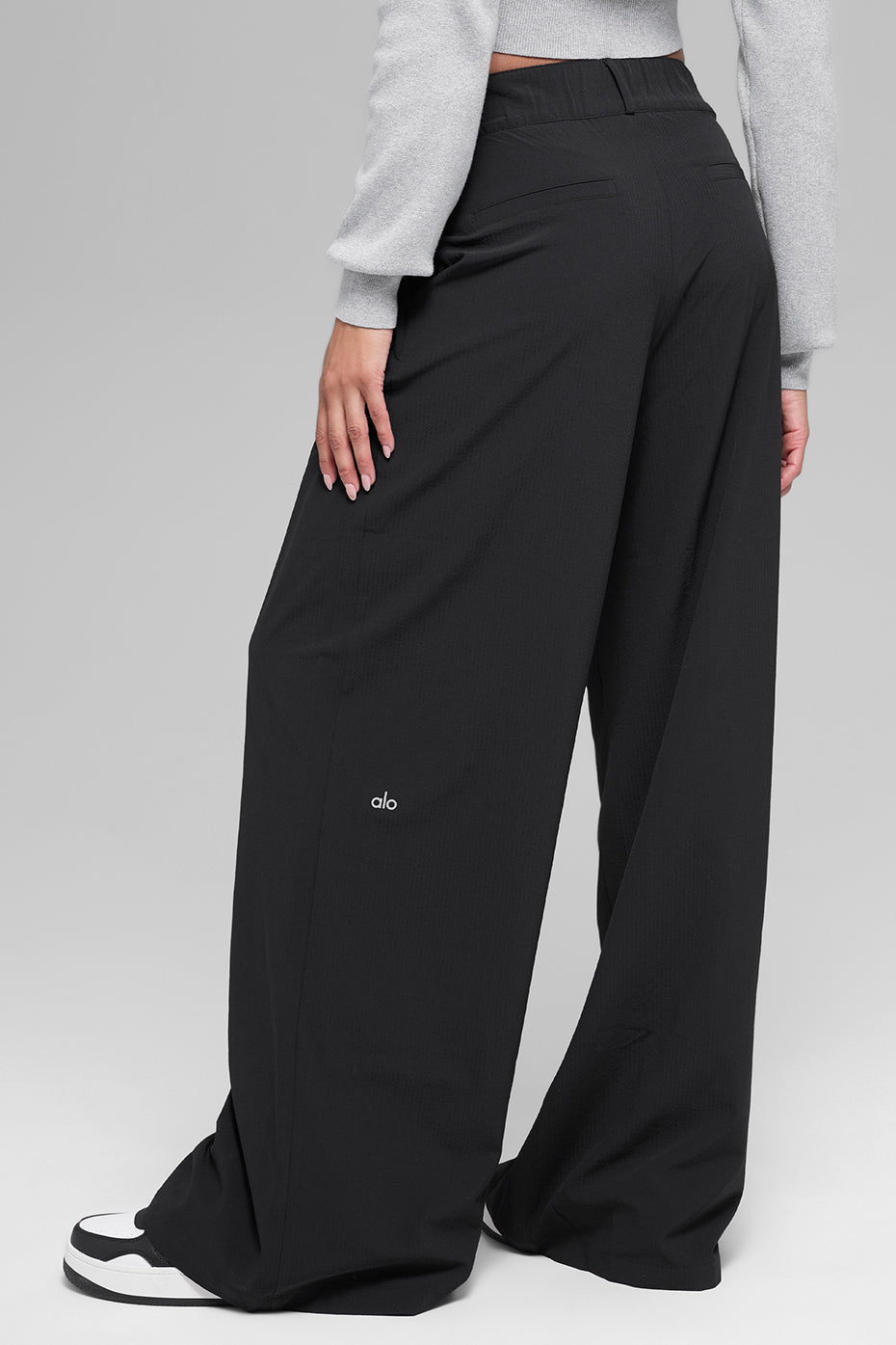 Alo Yoga High-Waist Dreamscape Trouser (Long) - Black