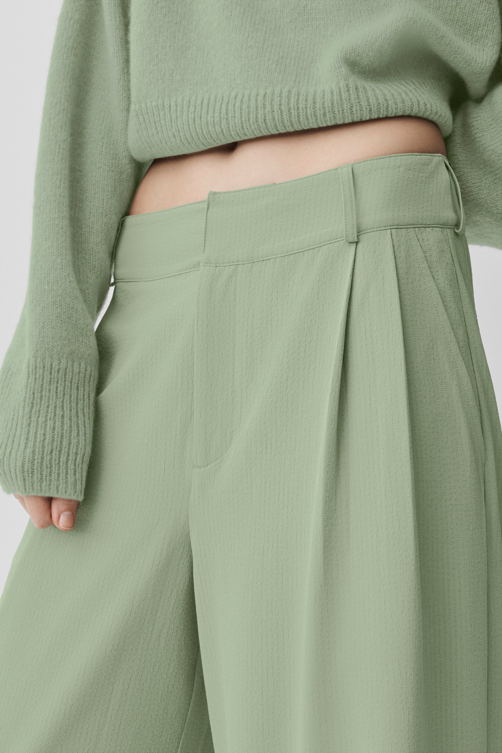 Alo Yoga High-Waist Dreamscape Trouser (Long) - Dune Grass