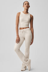 Alo Yoga Sway Bootcut Sweatpant - Oatmeal Heather