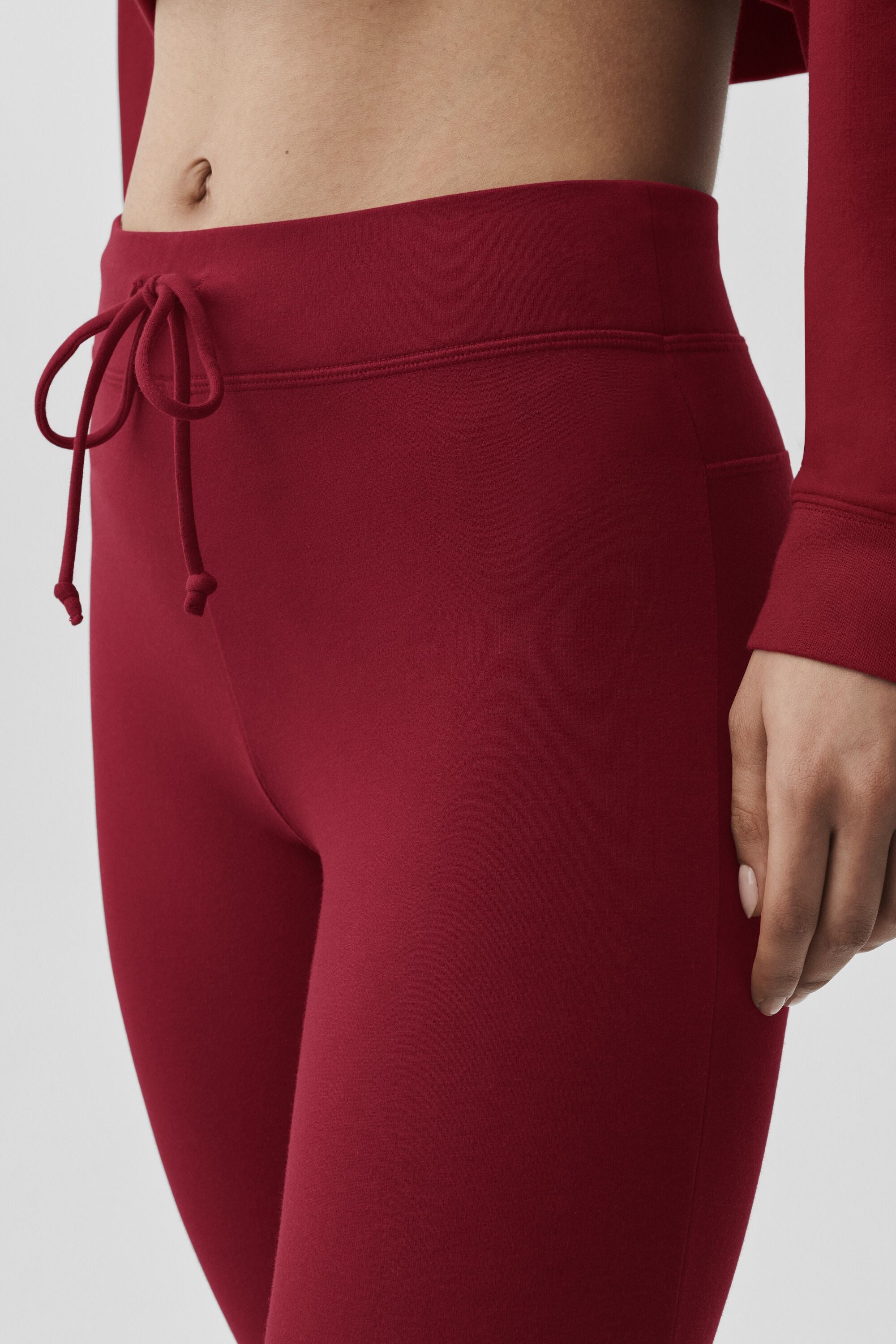 Alo Yoga Sway Bootcut Sweatpant - Summer Romance Red