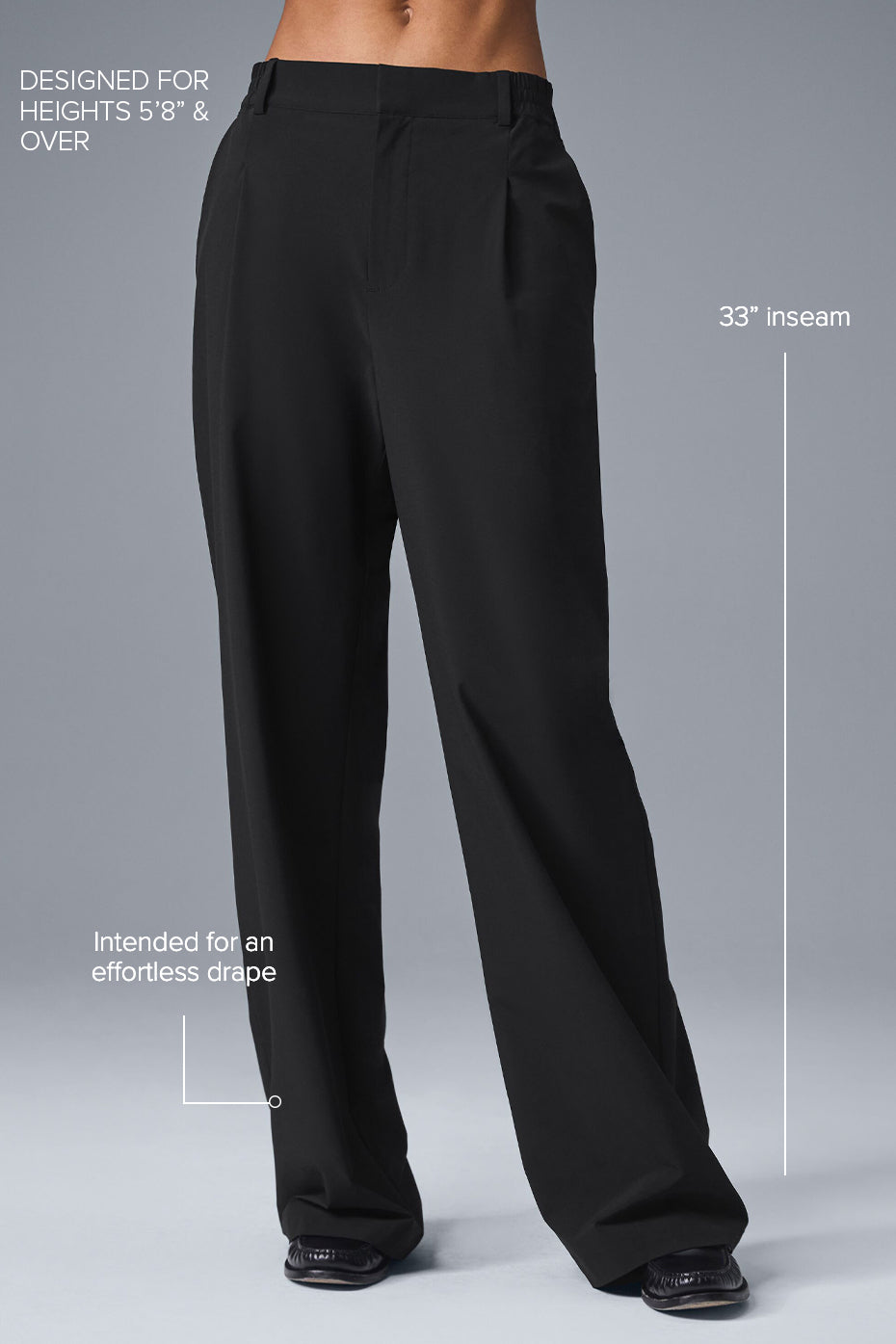 Alo Yoga High-Waist Pursuit Trouser (Long) - Black