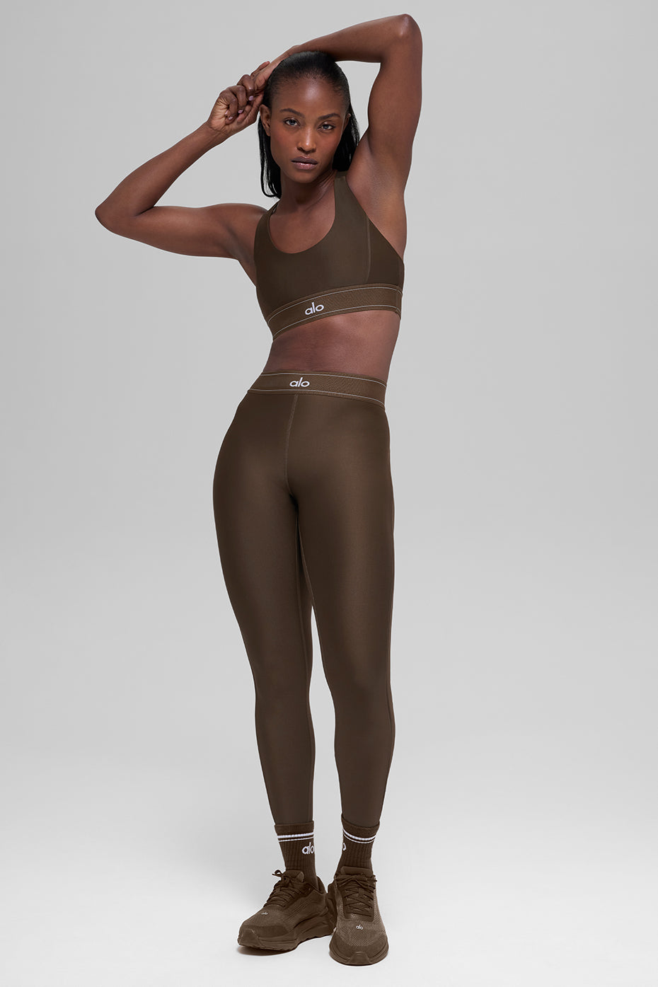 Alo Yoga Airlift High-Waist Suit Up Legging - Espresso