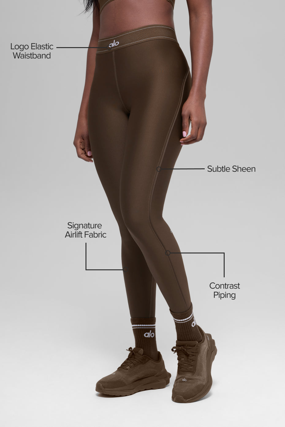 Alo Yoga Airlift High-Waist Suit Up Legging - Espresso
