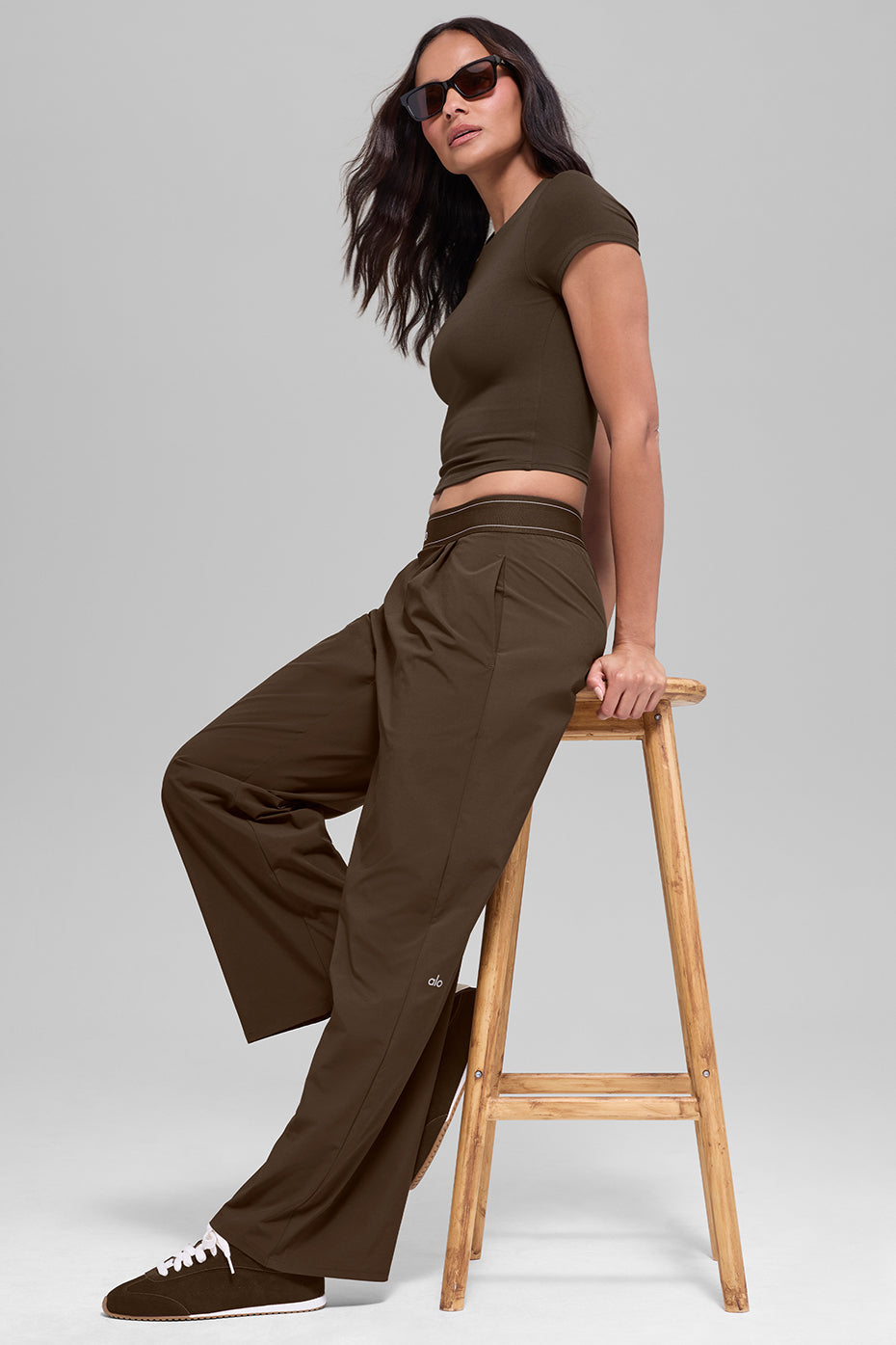 Alo Yoga Suit Up Trouser (Regular) - Espresso
