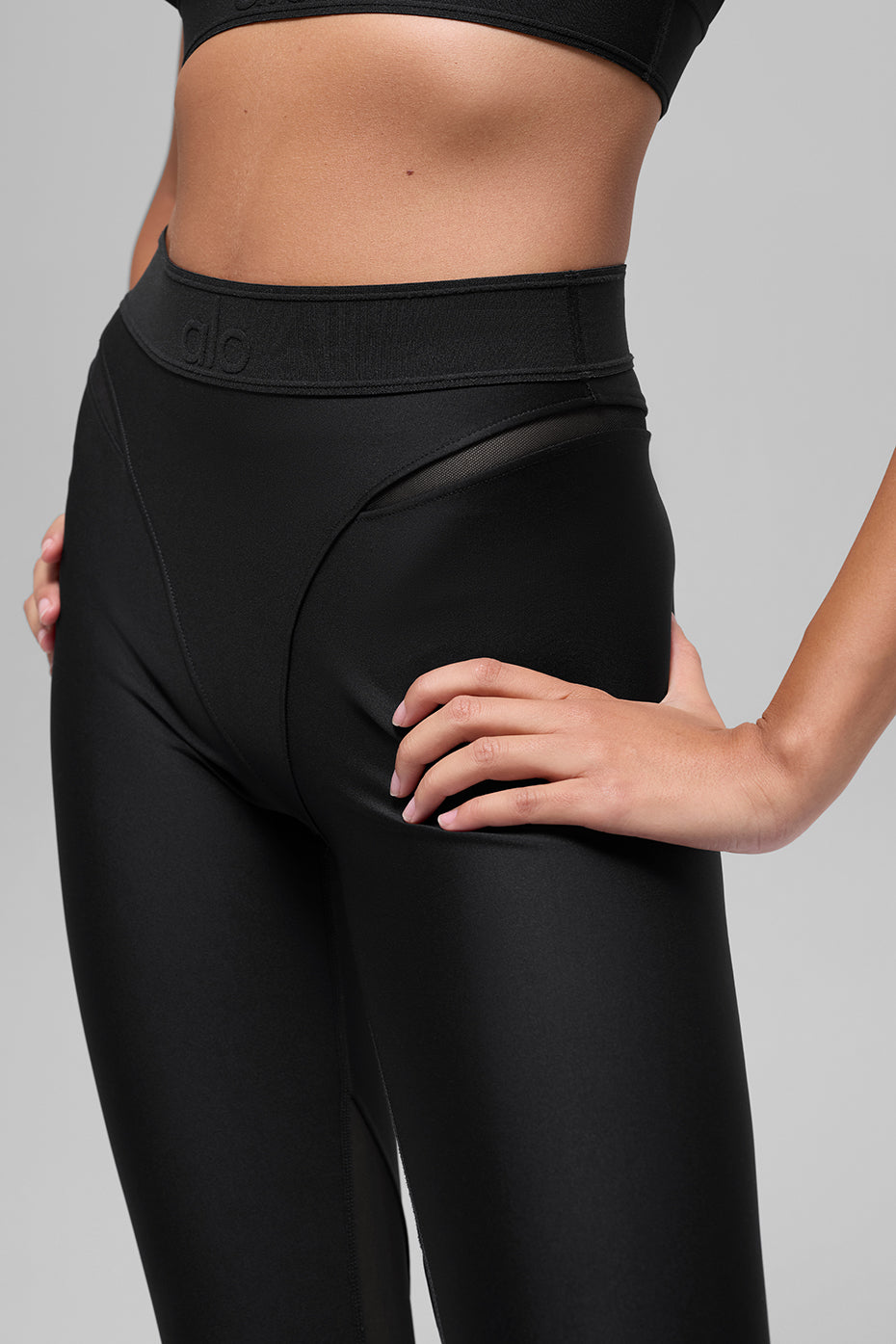 Alo Yoga Airlift High-Waist 7/8 Rebel Legging - Black