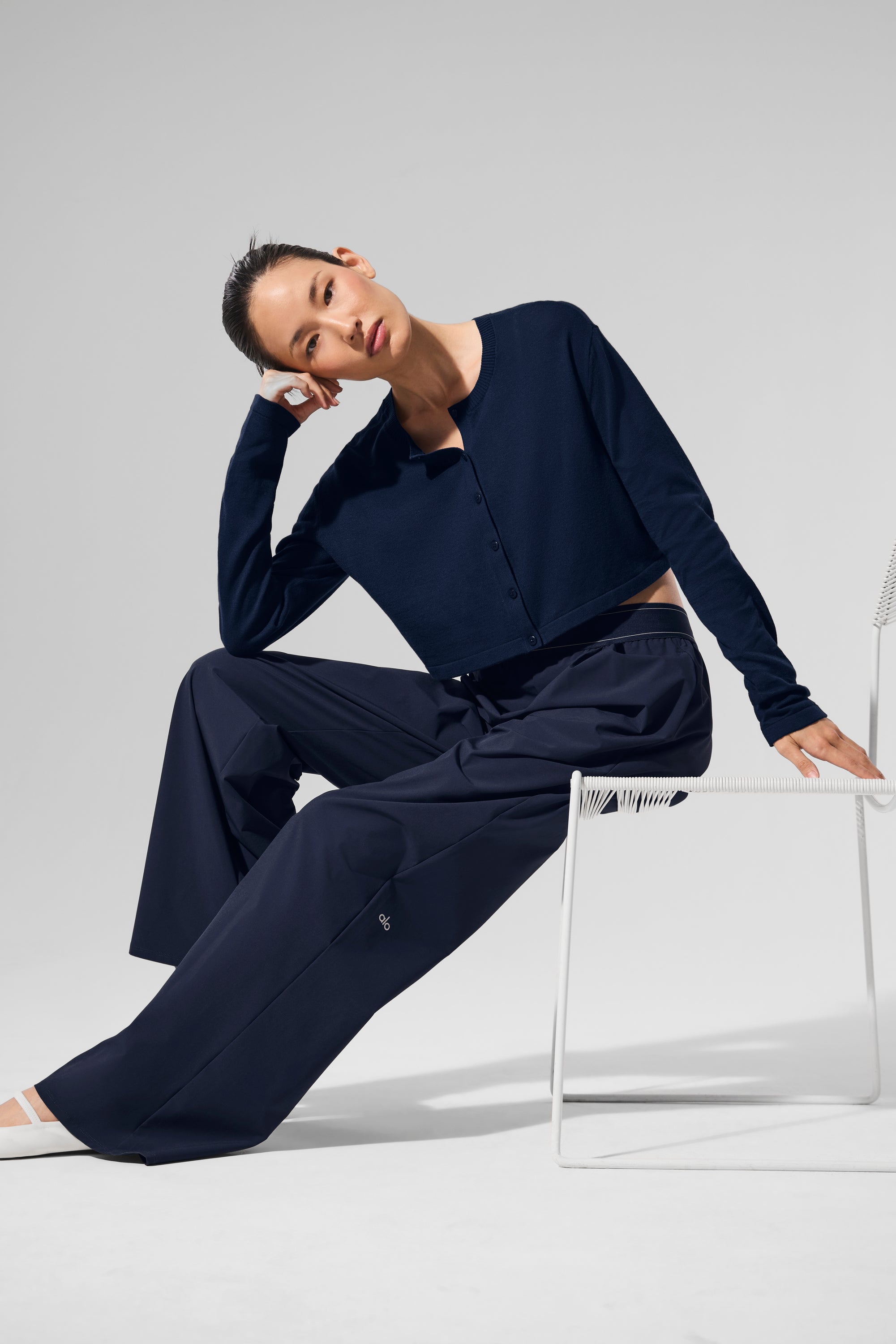 Alo Yoga Suit Up Trouser (Long) - Navy