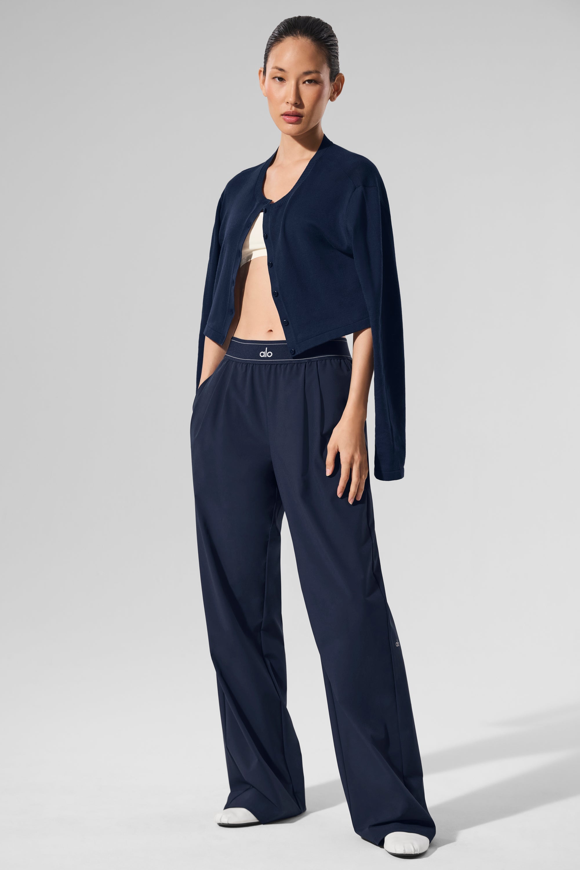 Alo Yoga Suit Up Trouser (Long) - Navy