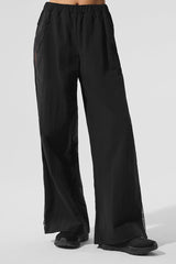 Alo Yoga High-Waist Origin Wide Leg Track Pant - Black