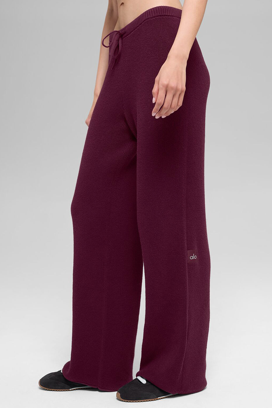 Alo Yoga Supernatural Sweater Pant - Burgundy