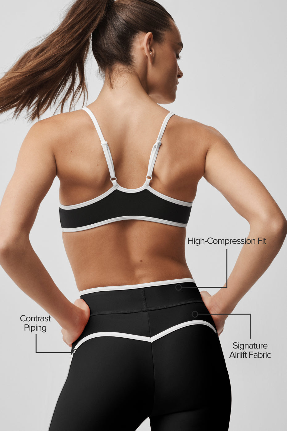 Alo Yoga Airlift High Waist Charger 7/8 Legging - Black/White