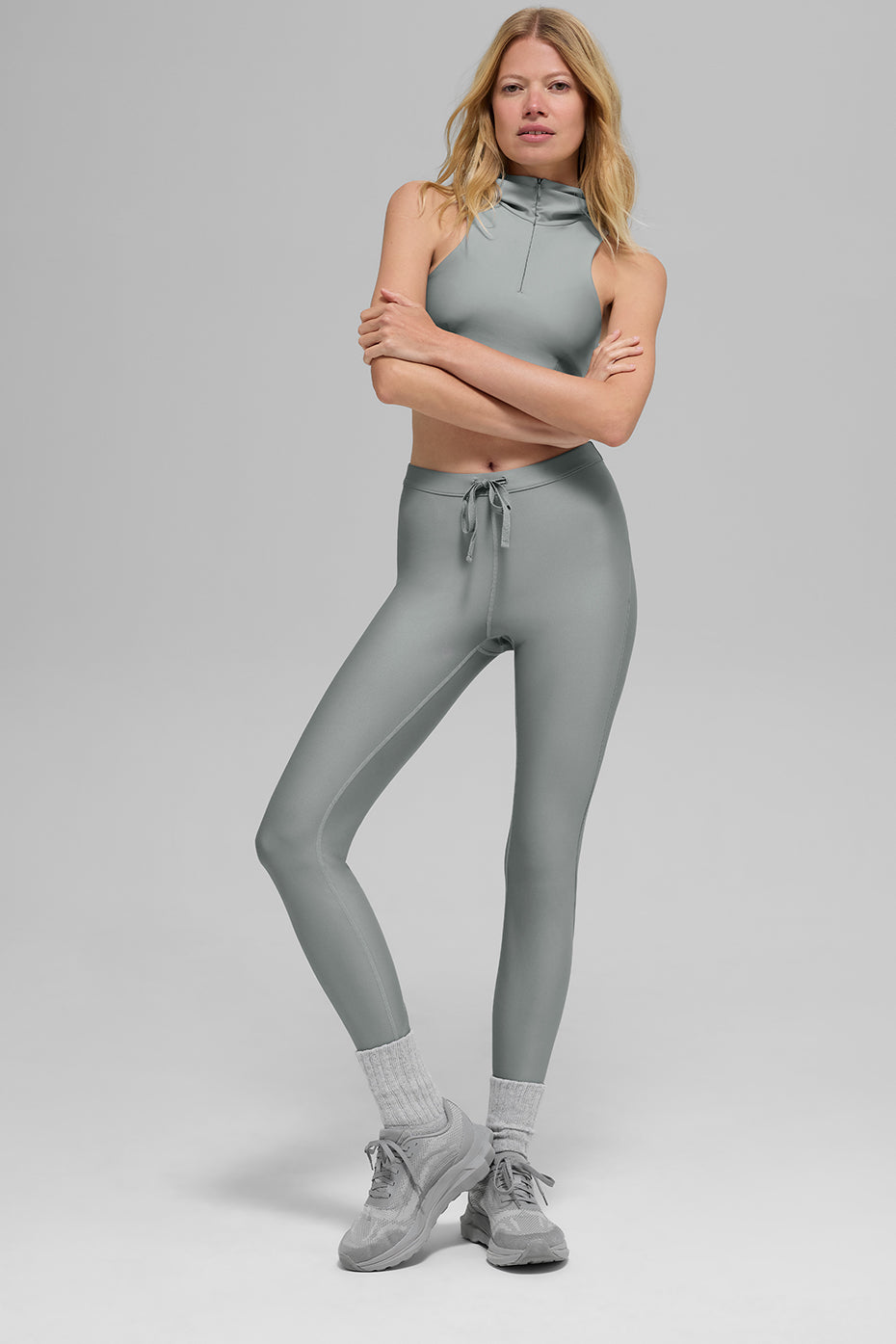 Alo Yoga Airlift High-Waist Light Speed Legging - Lunar Grey