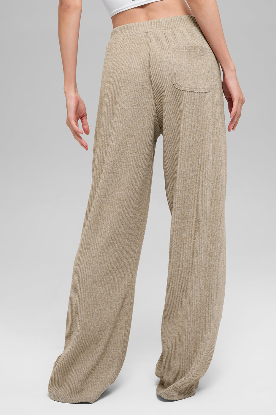 Alo Yoga Muse Wide Leg Pant - Gravel Heather