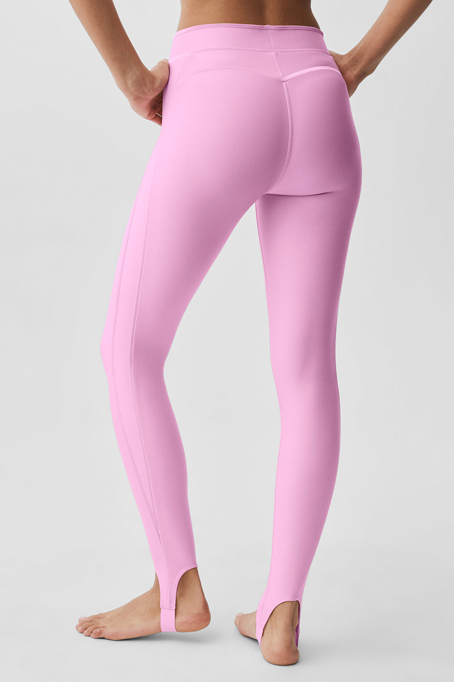 Alo Yoga Airlift High-Waist Love Language Stirrup Legging - Candy Heart Pink