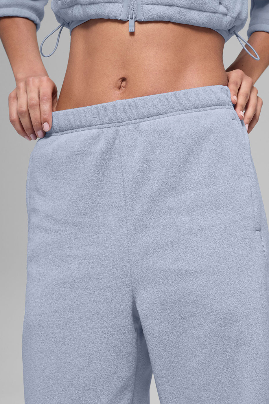 Alo Yoga Polar Fleece High-Waist Retreat Jogger - Winter Frost