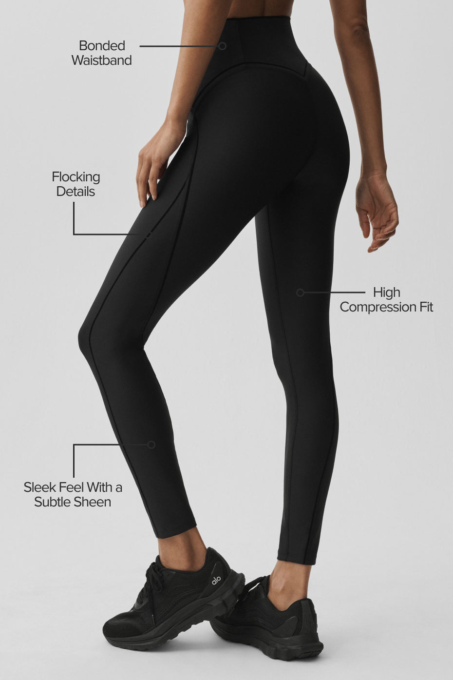 Alo Yoga Airlift High-Waist Top-Notch Legging - Black