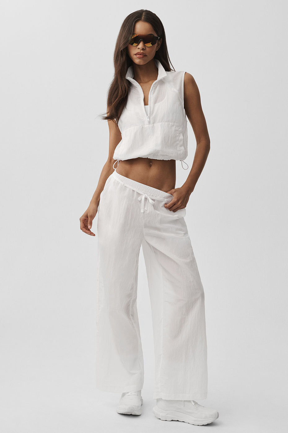 Alo Yoga Ripstop Electric Straight Leg Pant - White