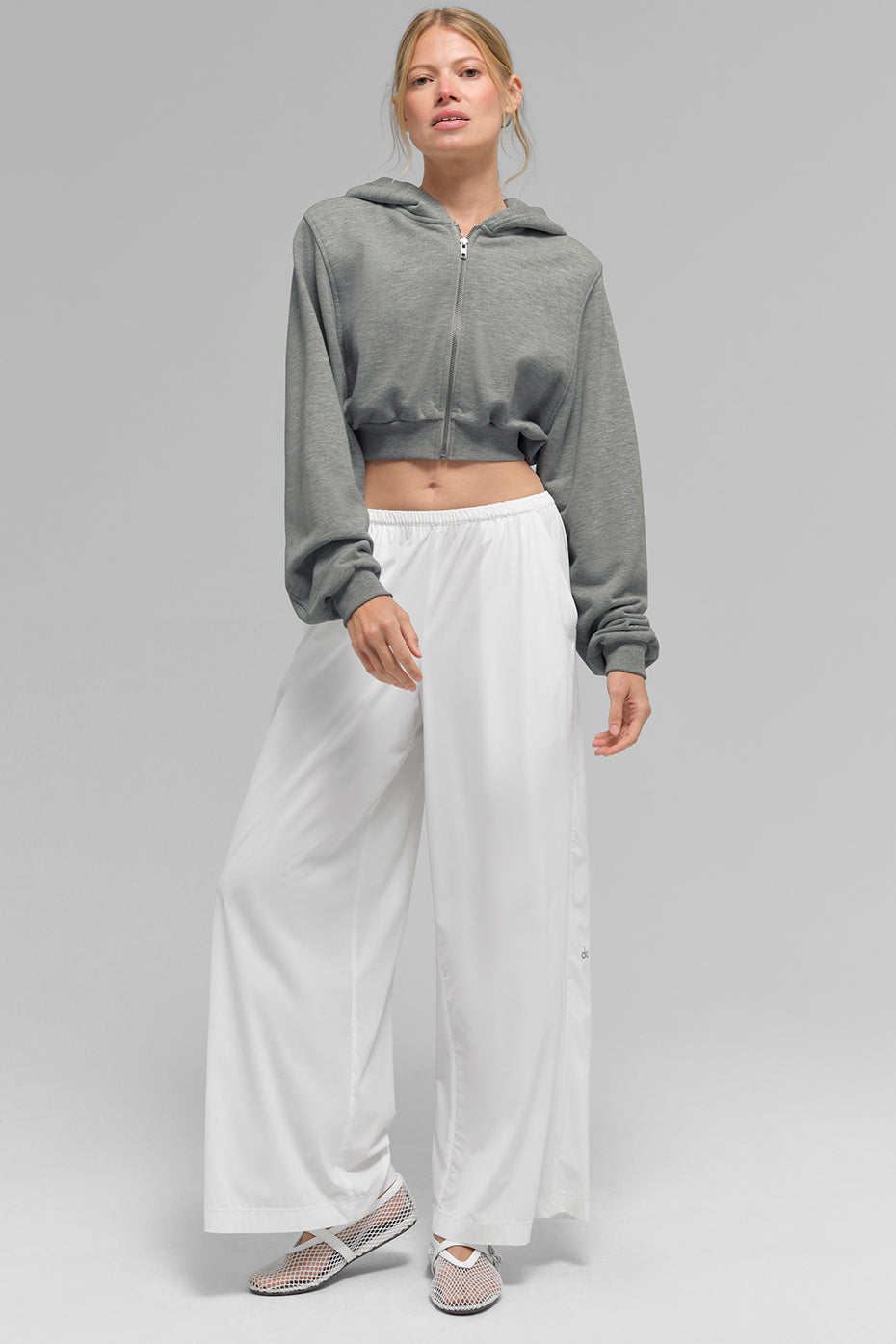 Alo Yoga Breezy Wide Leg Pant (Regular) - White