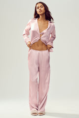 Alo Yoga Silk Luminous Pant (Long) - Pink Champagne