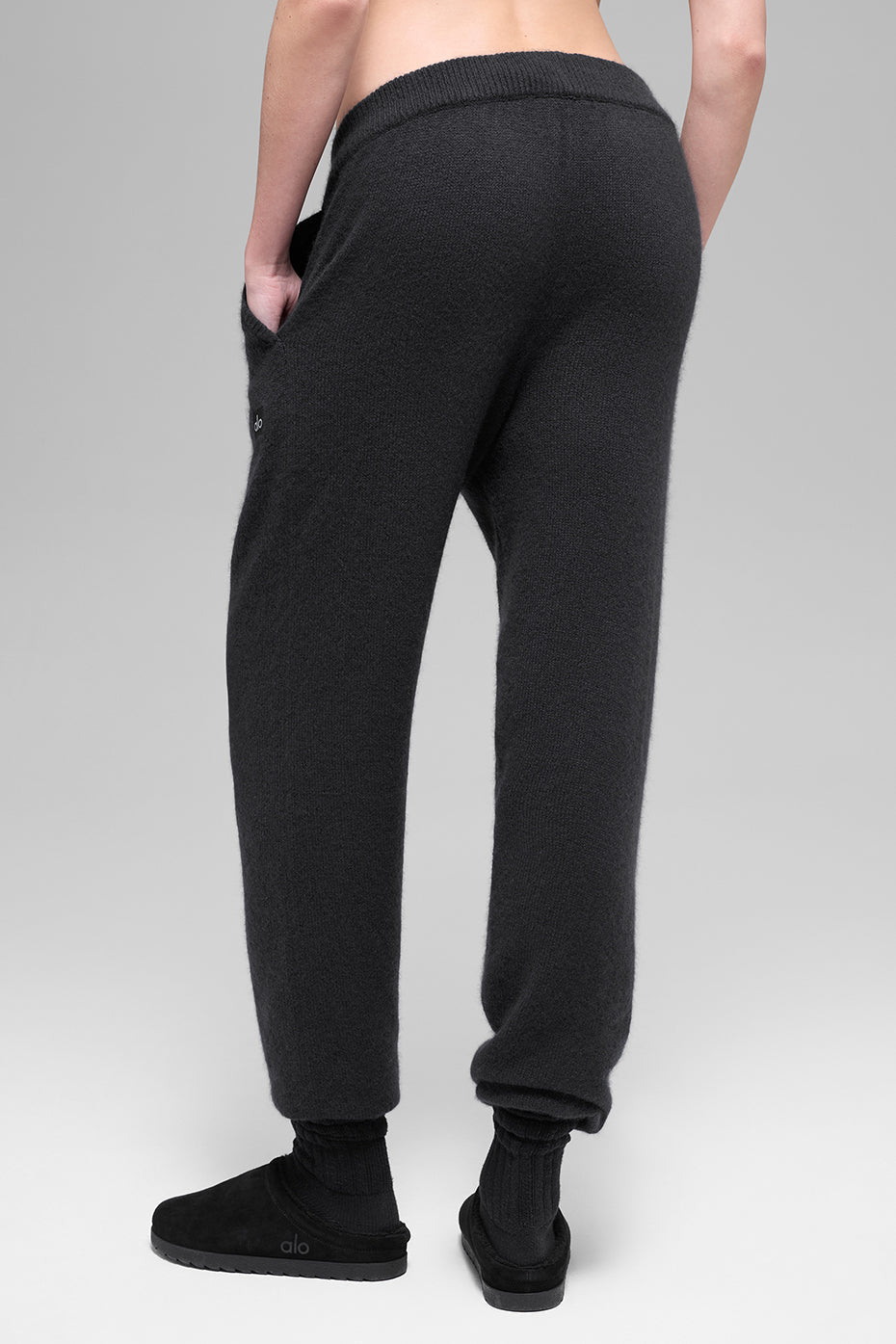Alo Yoga Wool Cashmere High-Waist New Class Jogger - Black