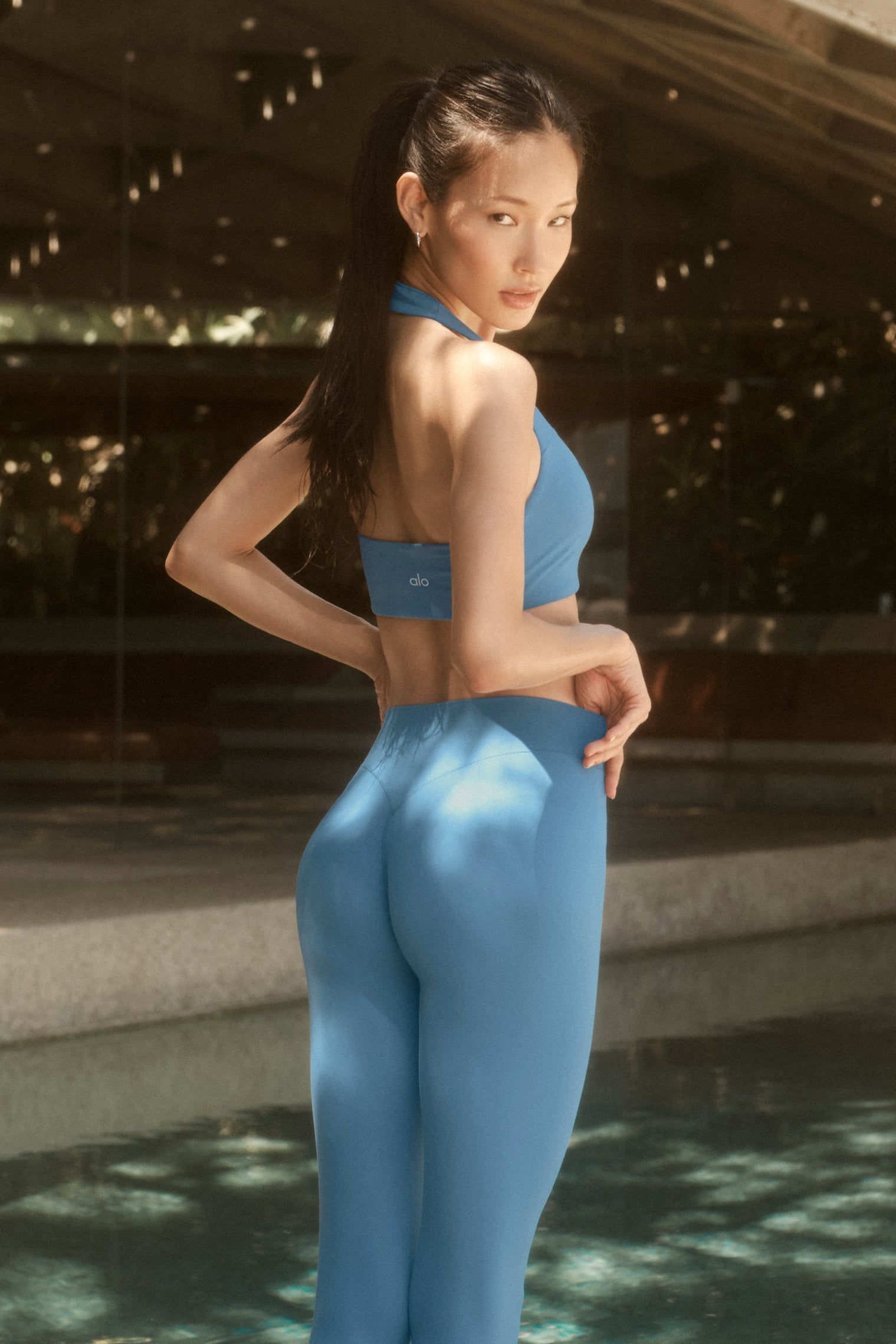 Alo Yoga ALO Softsculpt 7/8 Define Legging - California Blue