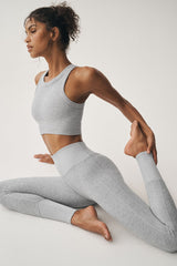 Alo Yoga High-Waist Alosoft Lounge Legging - Athletic Heather Grey