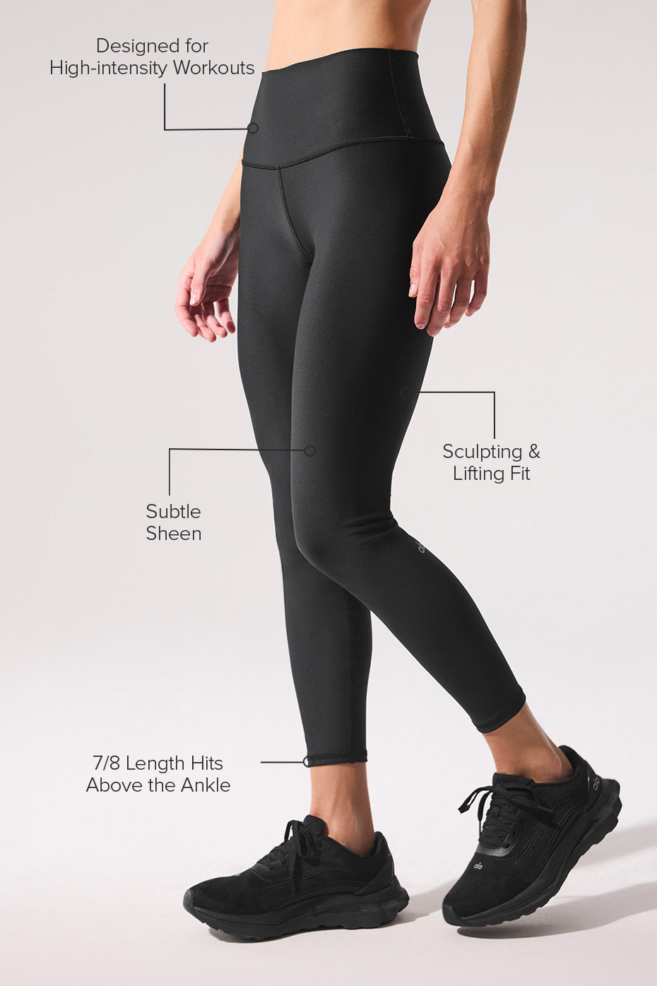 Alo Yoga 7/8 High-Waist Airlift Legging - Black
