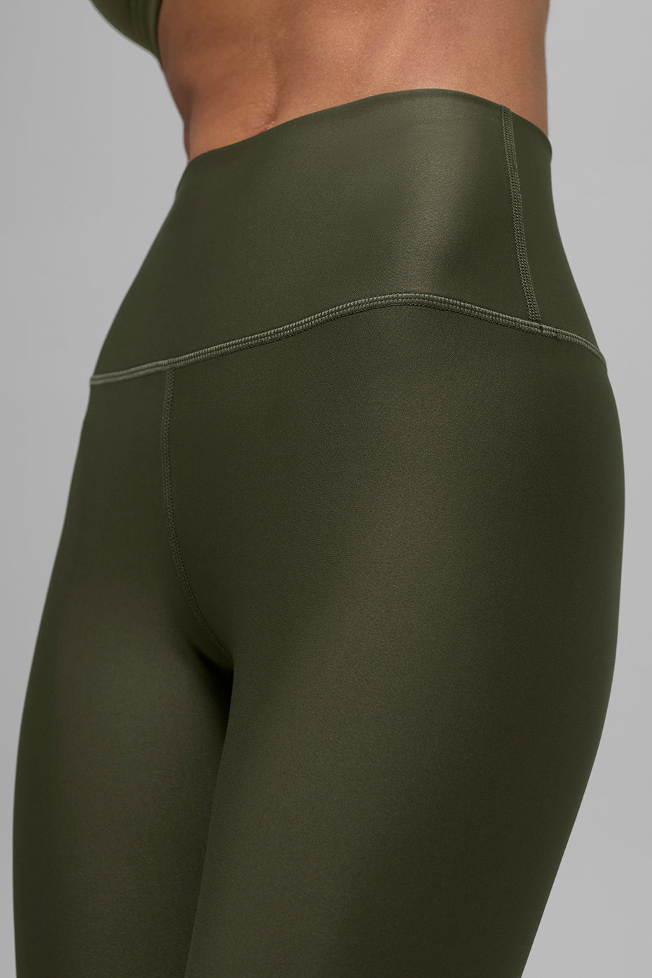 Alo Yoga 7/8 High-Waist Airlift Legging - Green Olive