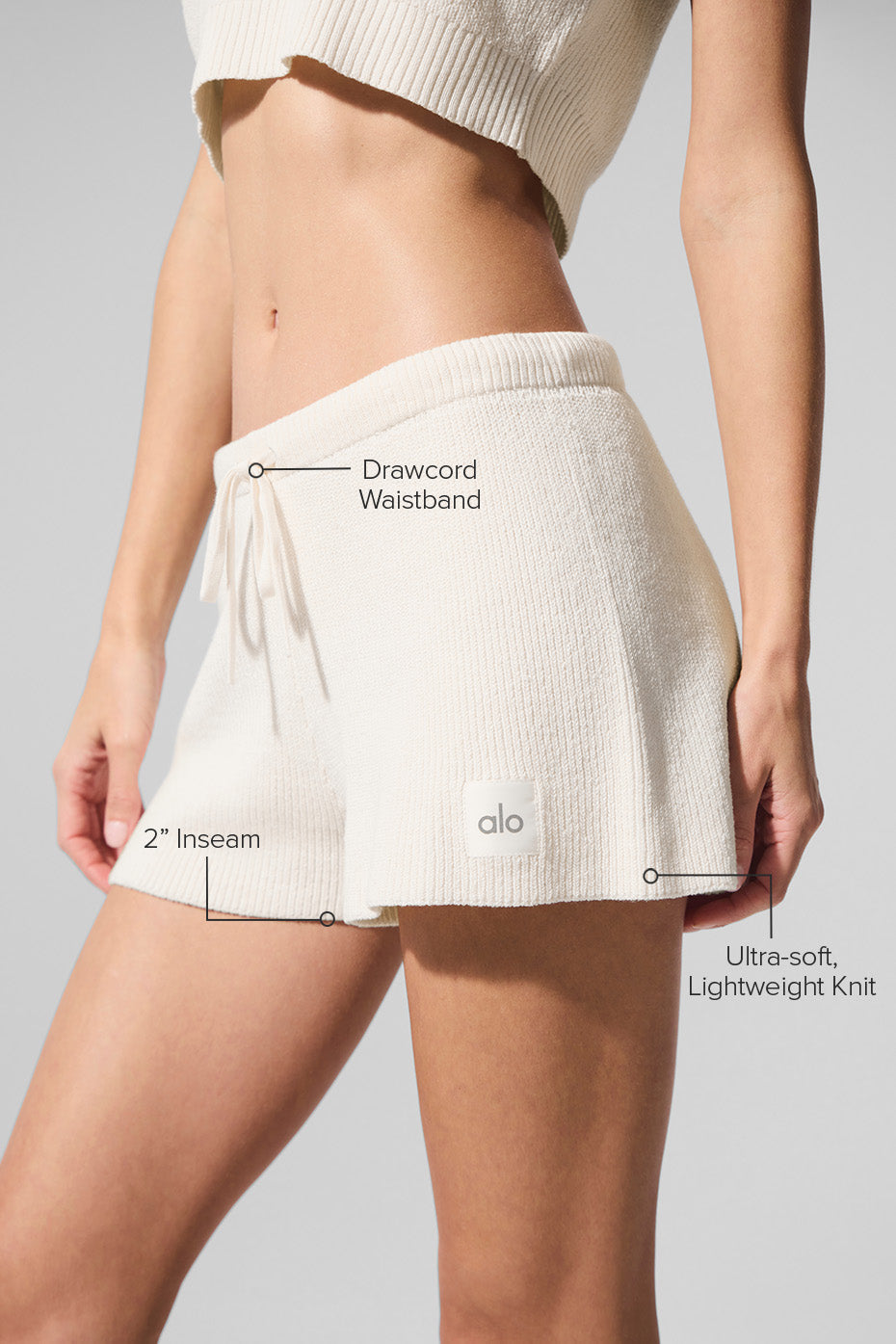 Alo Yoga Supernatural Sweater Short - Ivory
