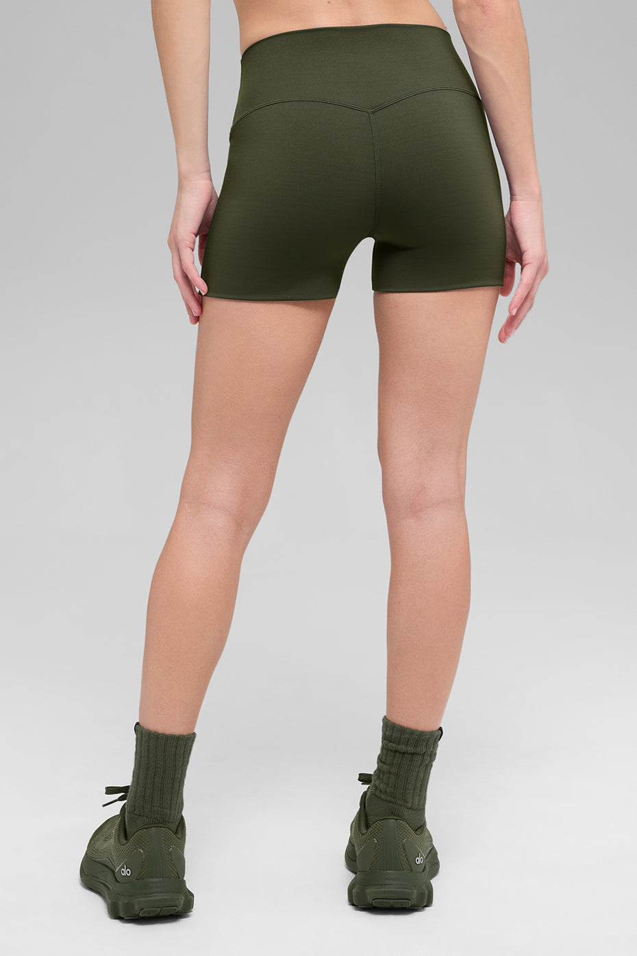 Alo Yoga 3" ALO Softsculpt High-Waist Precision Short - Green Olive