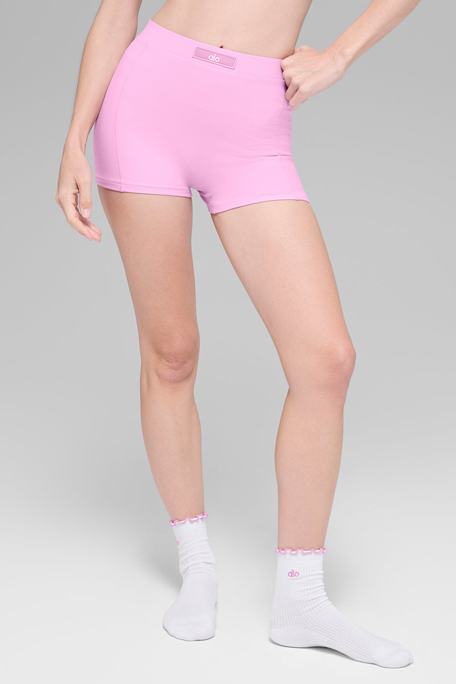 Alo Yoga Alosoft Sincere Micro Short - Candy Heart Pink