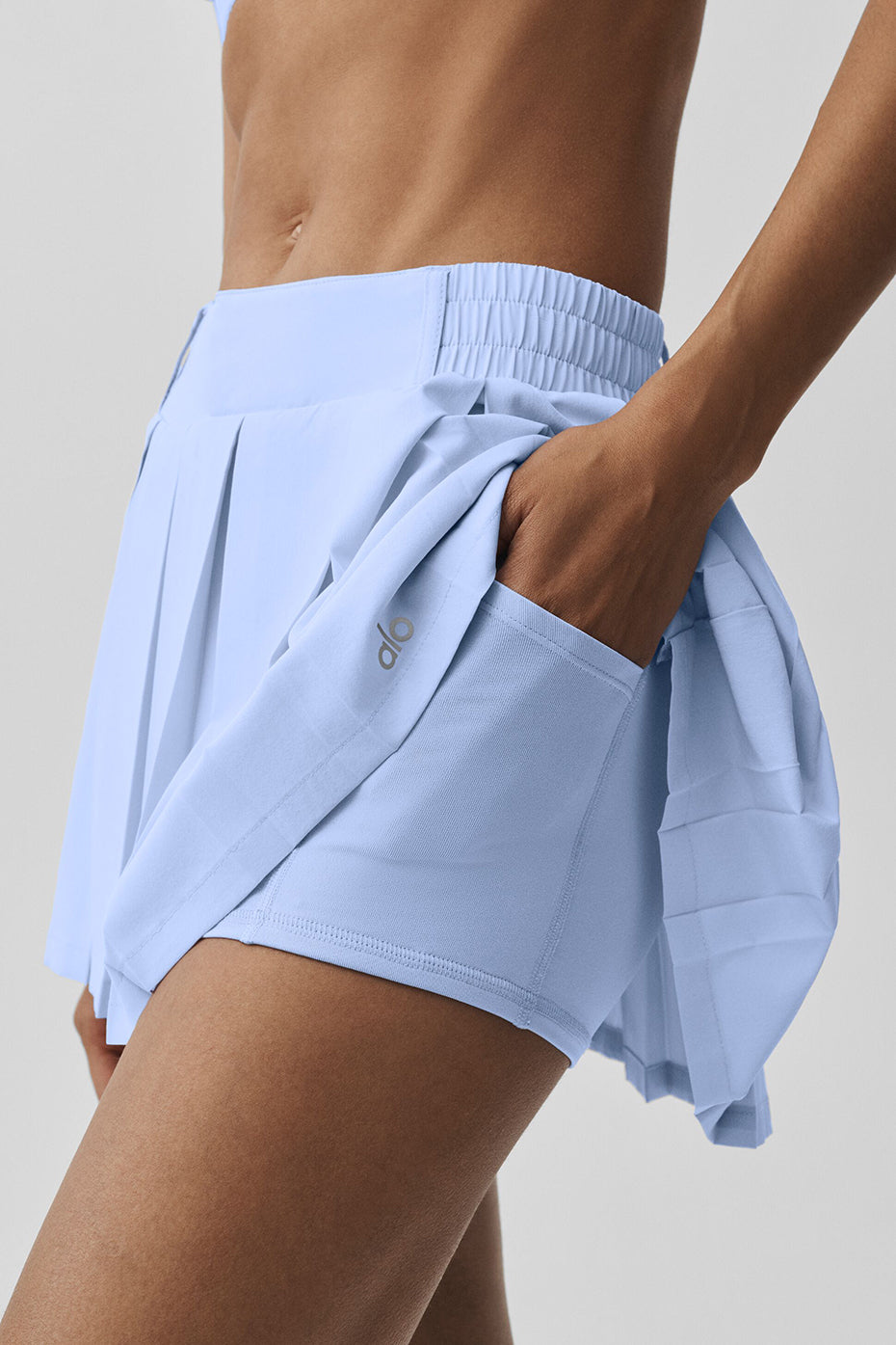 Alo Yoga Rally Tennis Skirt - Light Provence Blue