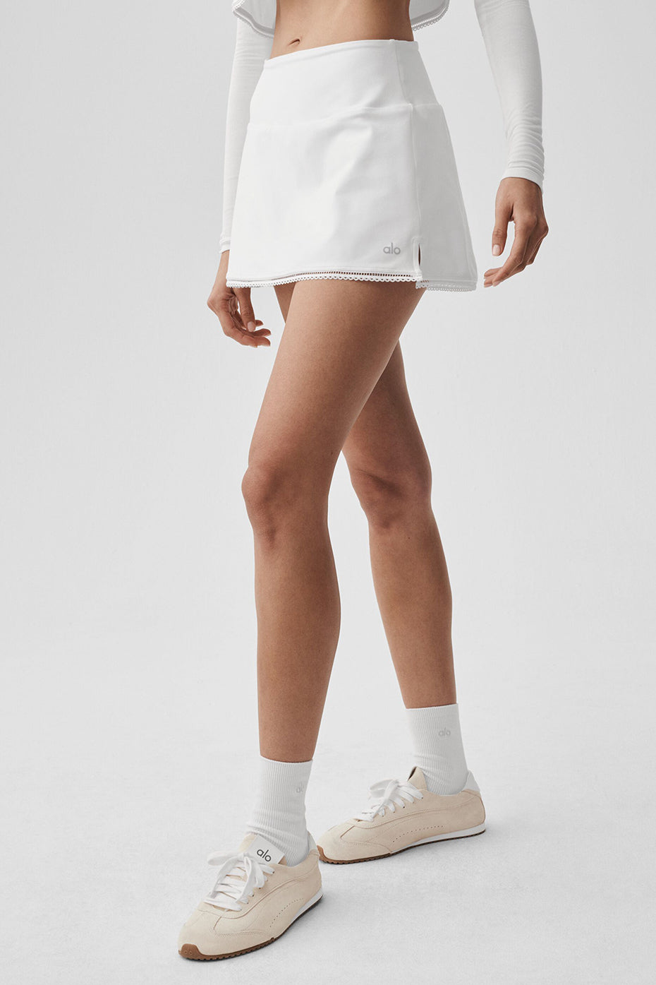 Alo Yoga Alosoft Affection Tennis Skirt - White