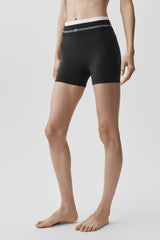 Alo Yoga Airbrush High-Waist Better Together Short - Black/White