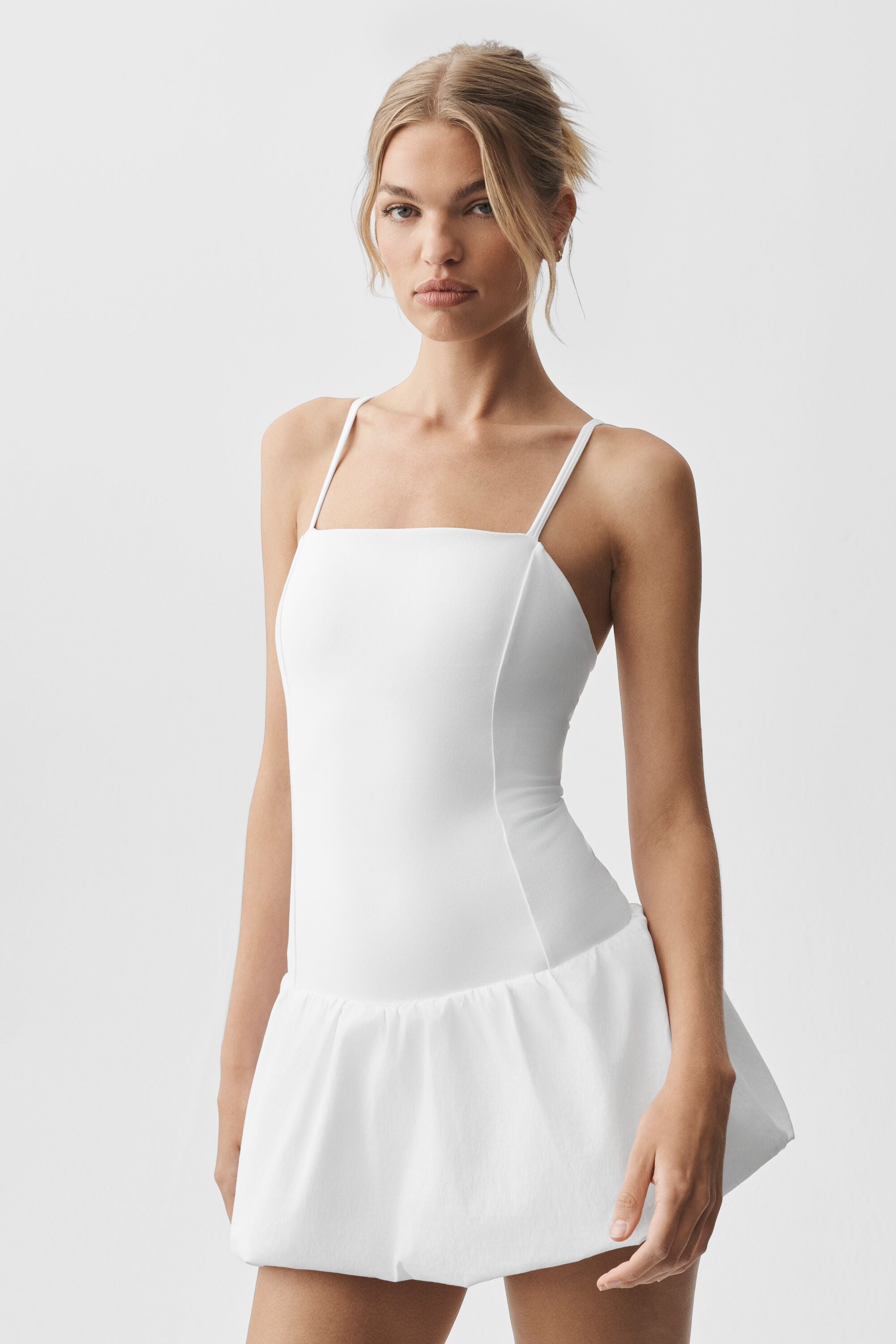 Alo Yoga Airbrush Love Match Tennis Dress - White