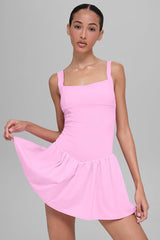 Alo Yoga Alosoft Break Point Tennis Dress - Candy Heart Pink