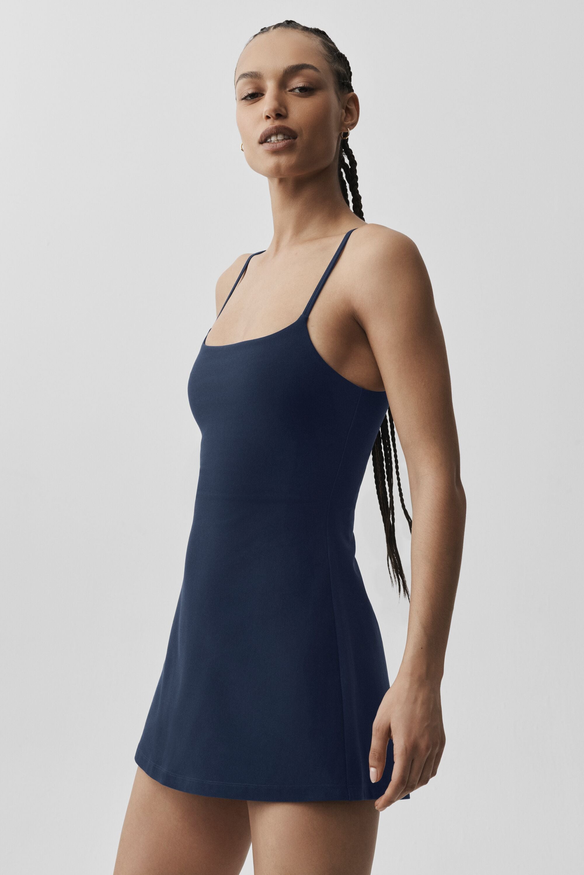 Alo Yoga Alosoft Encore Tennis Dress - Navy