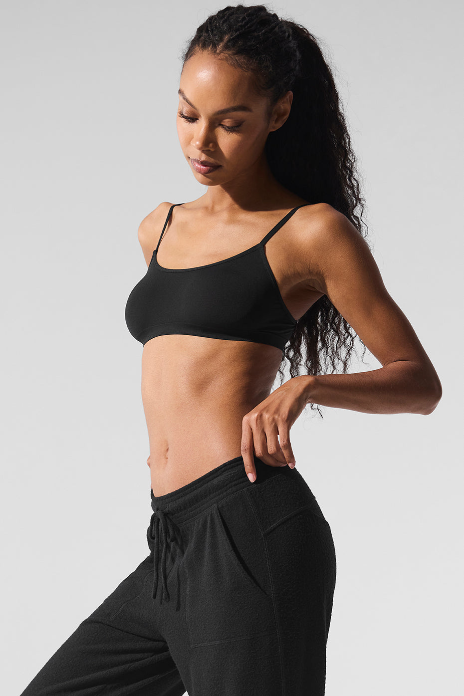 Alo Yoga Sheer Glow Bra - Black