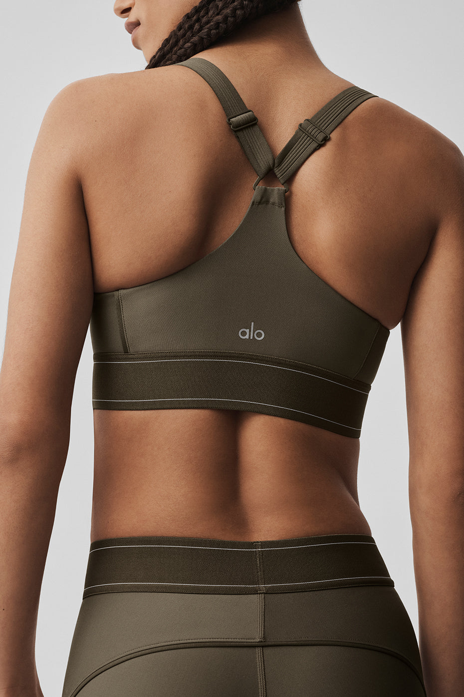 Alo Yoga Airlift Suit Up Bra - Olive Tree/Olive Tree