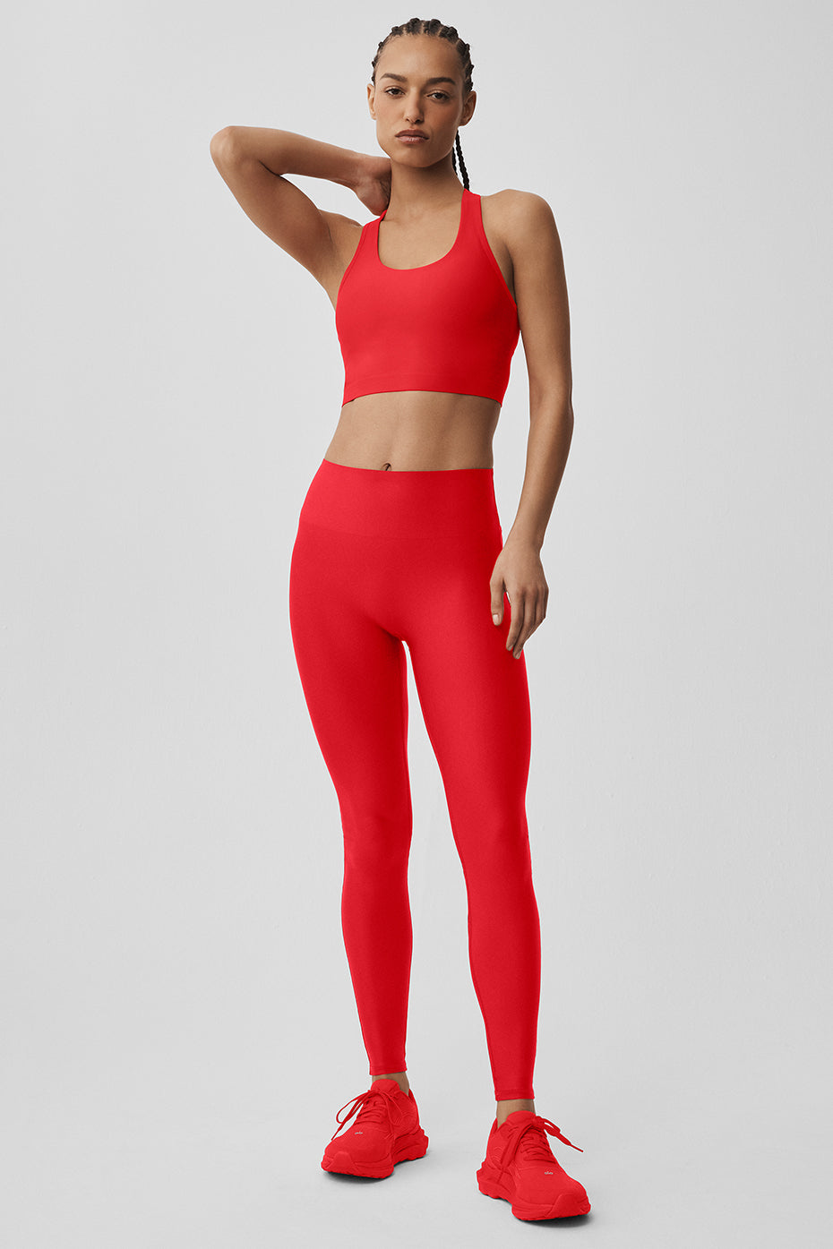 Alo Yoga Airlift Super Sleek Bra Tank - Bright Red