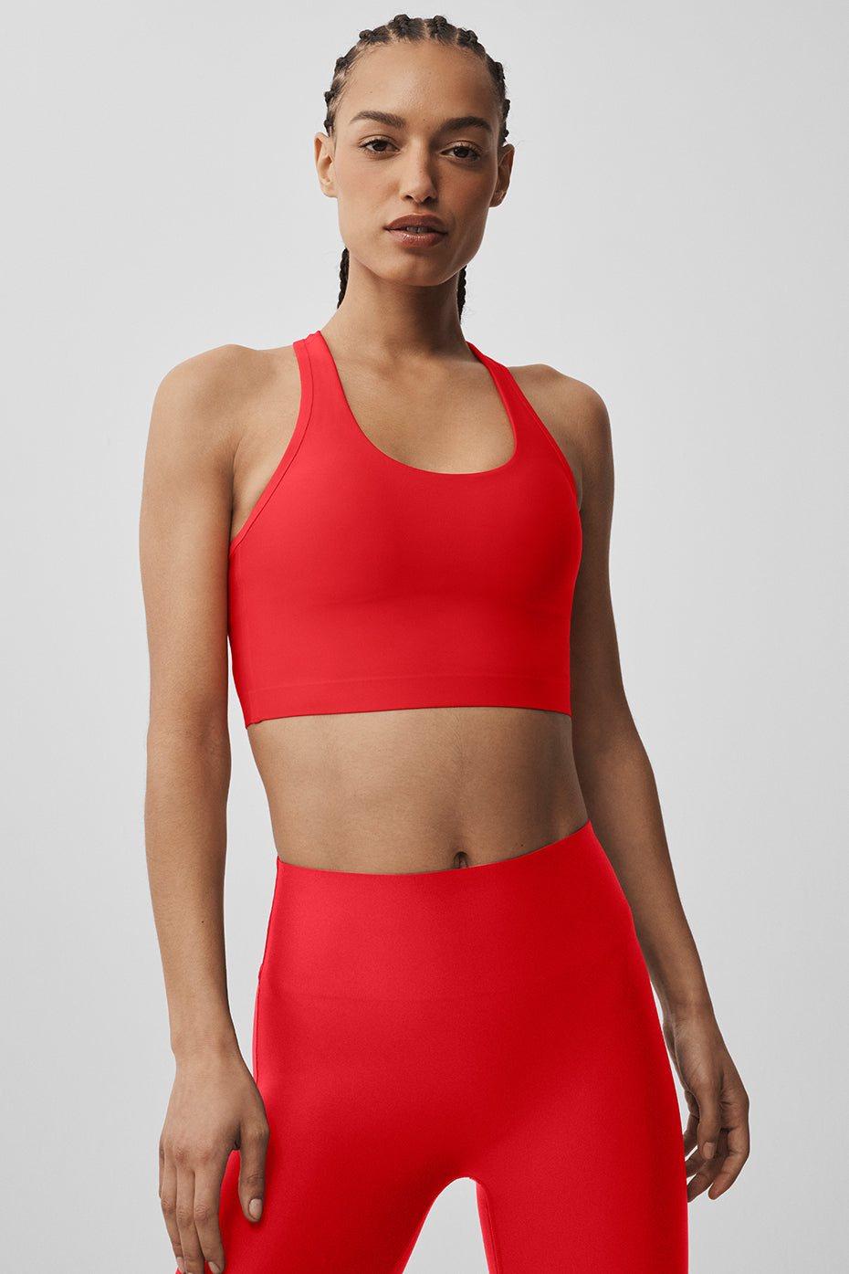 Alo Yoga Airlift Super Sleek Bra Tank - Bright Red