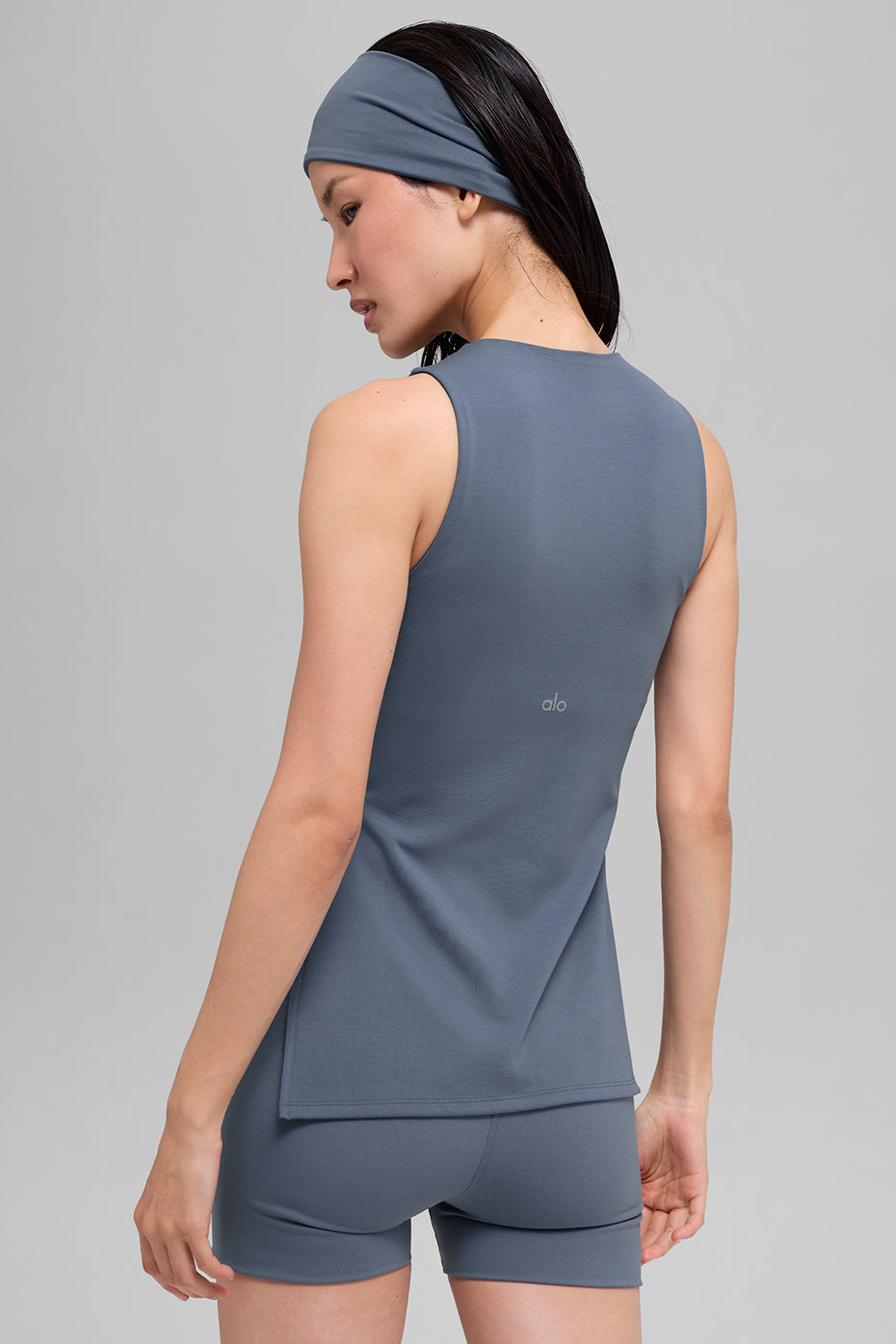 Alo Yoga ALO Softsculpt Precision Full Length Bra Tank - Bluestone