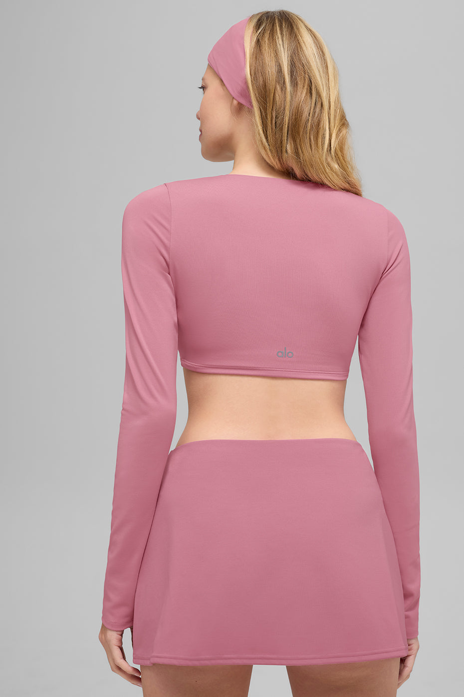 Alo Yoga ALO Softsculpt Precision Long Sleeve Bra - Pink Wild Rose