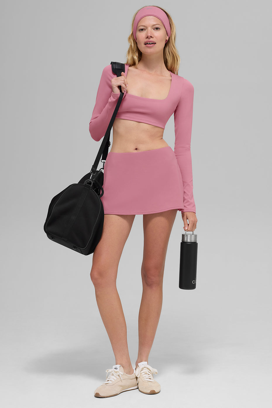 Alo Yoga ALO Softsculpt Precision Long Sleeve Bra - Pink Wild Rose