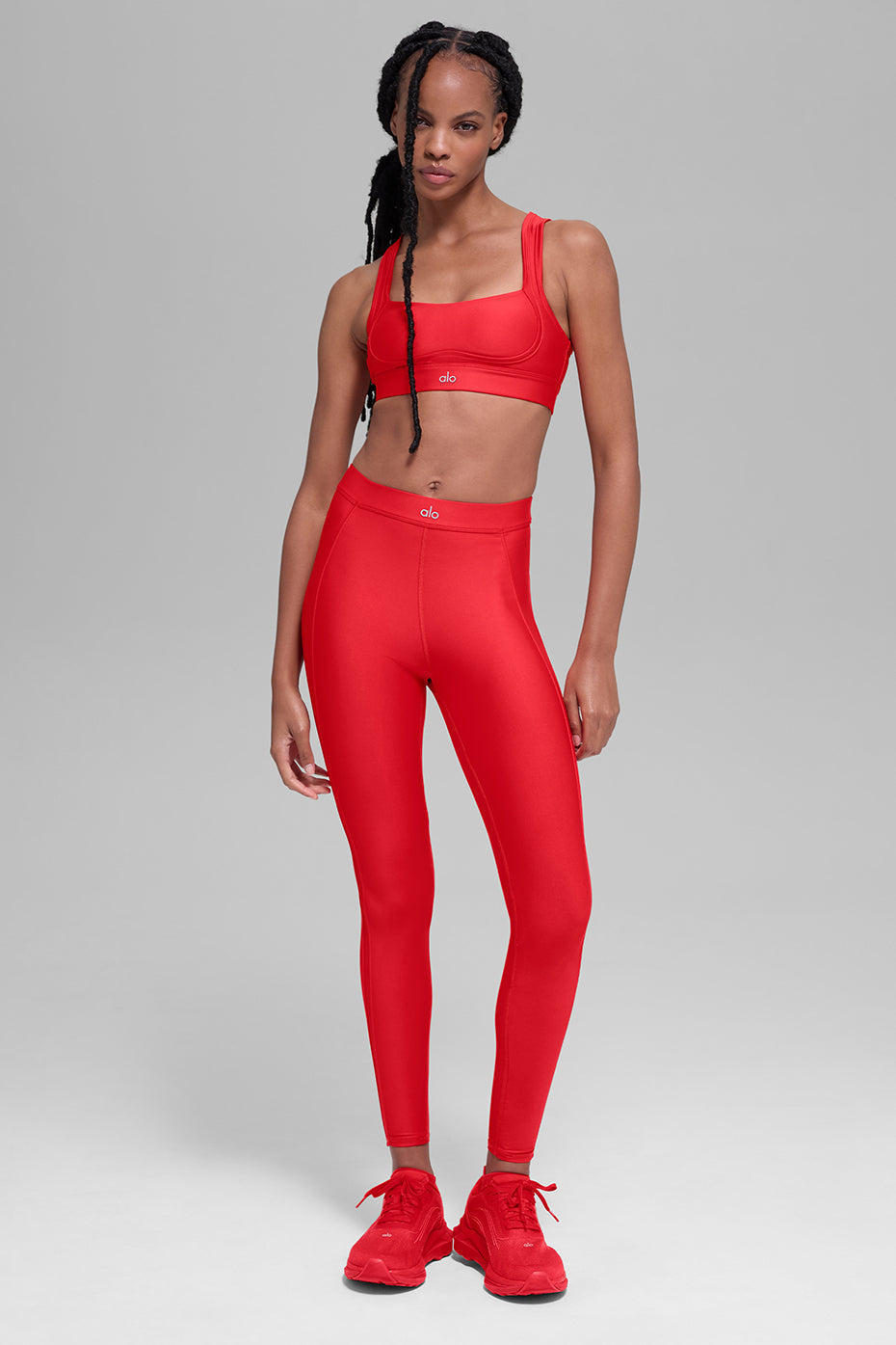 Alo Yoga Airlift Ignite Bra - Bright Red