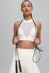 Alo Yoga Airlift Mesh Infatuation Bra - Ivory
