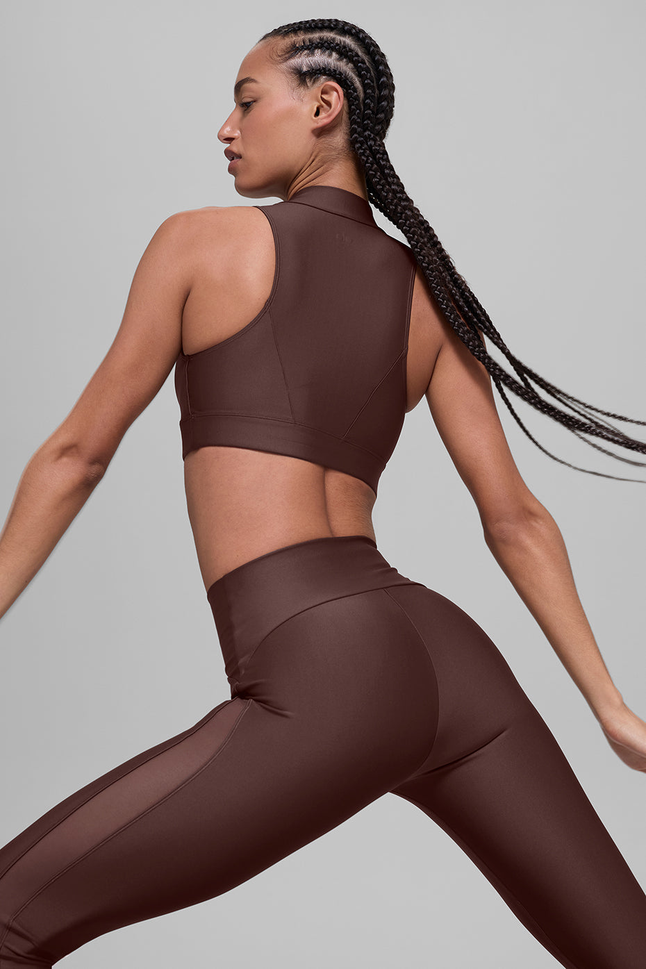 Alo Yoga Airlift Mesh Infatuation Bra - Brownstone