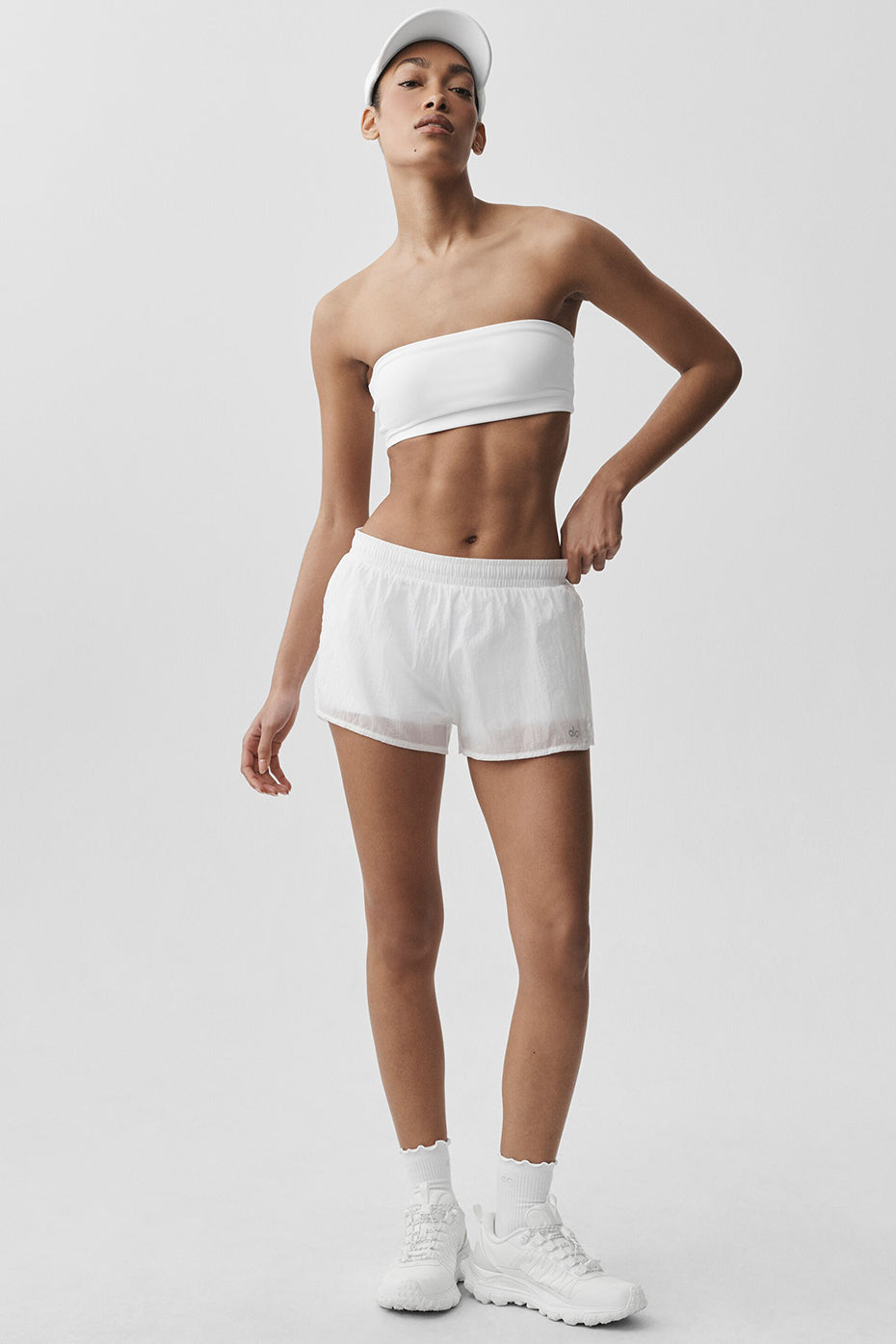 Alo Yoga Airbrush Bandeau Bra - White