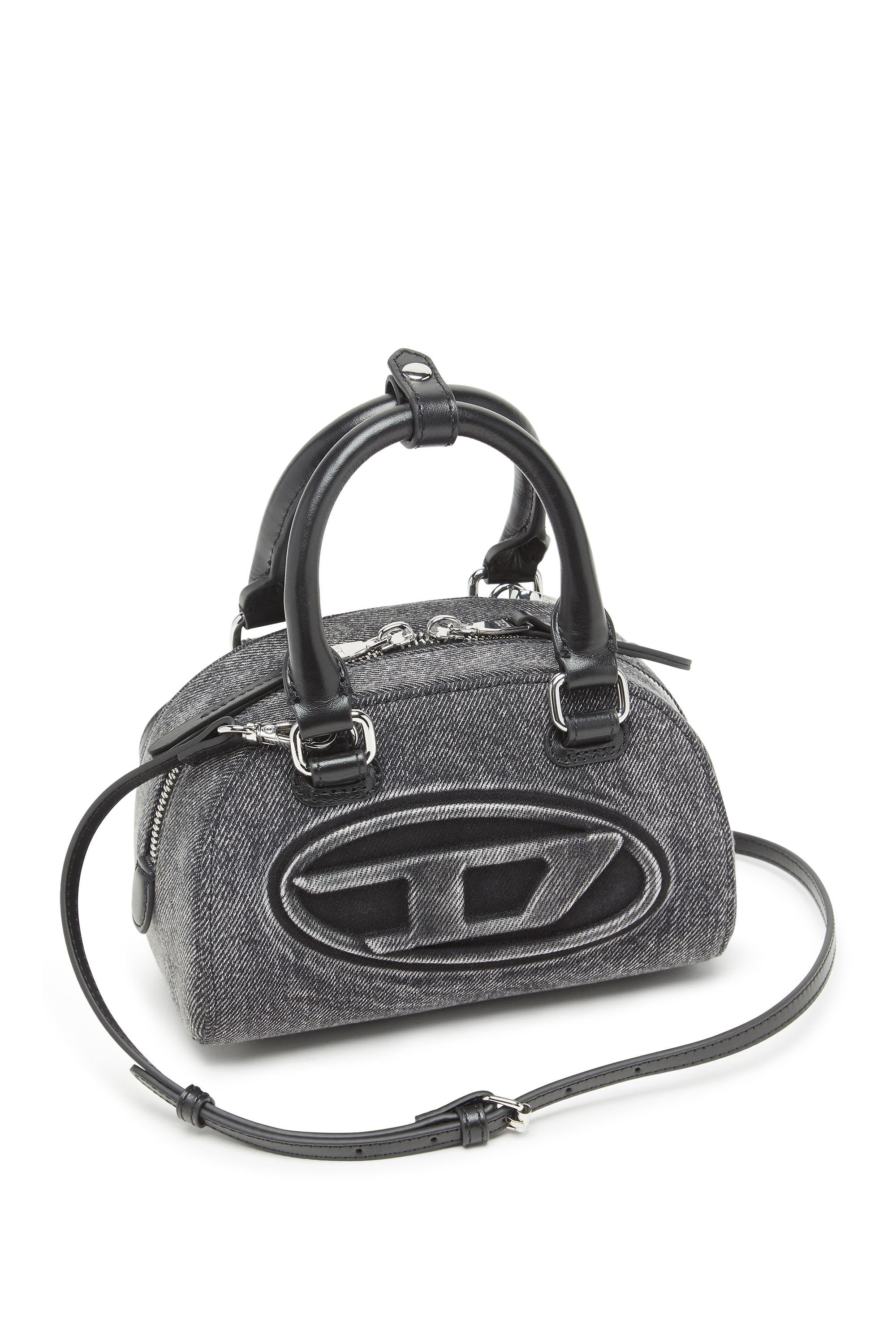Diesel 1Dr Dome Crossbody Grey
